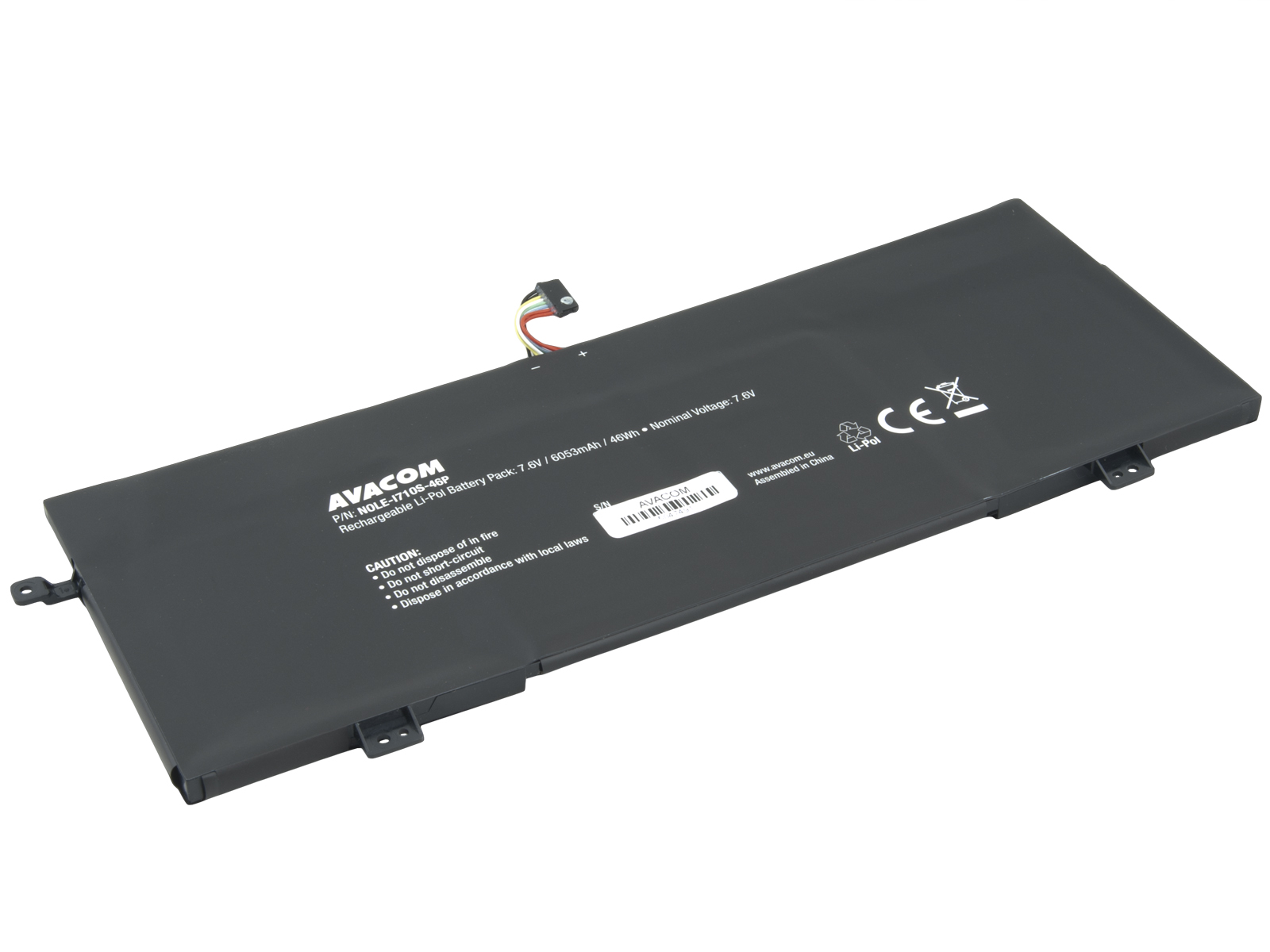 Batéria AVACOM pre Lenovo IdeaPad 710S-13 Series Li-Pol 7, 6 V 6053mAh 46Wh