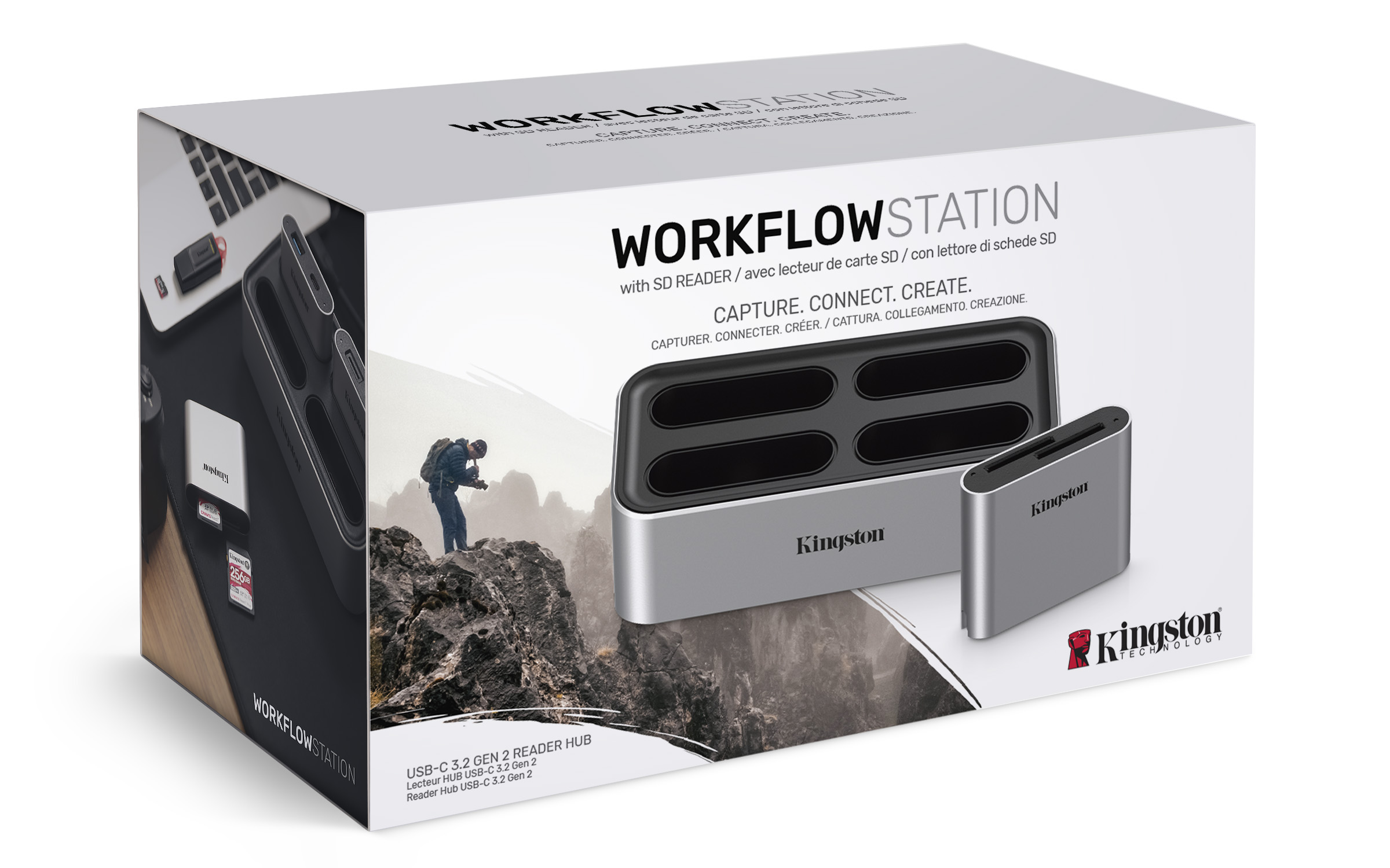 Kingston USB-C 3.2 Gen2 Workflow Station Dock w/Dual-Slot SD UHS-II čítačka kariet 