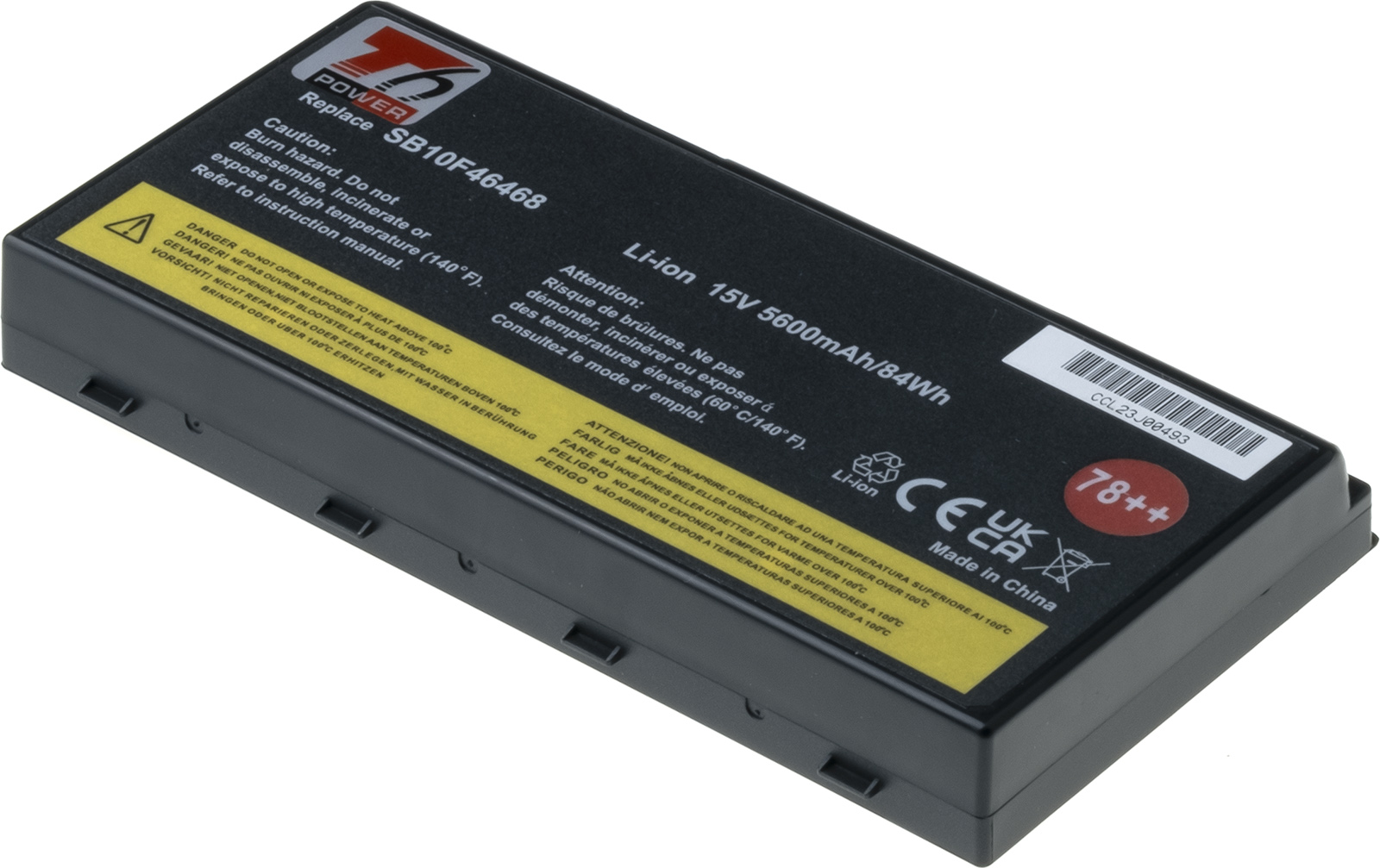 Batéria T6 Power Lenovo ThinkPad P70, ThinkPad P71, 5600mAh, 84Wh, 8cell