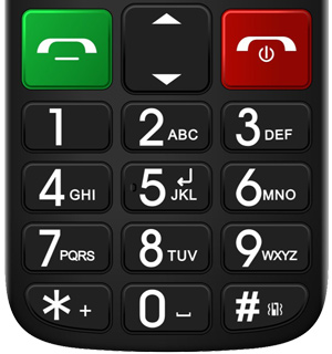 EVOLVEO EasyPhone FL, mobilný telefón pre seniorov s nabíjacím stojanom, čierna 
