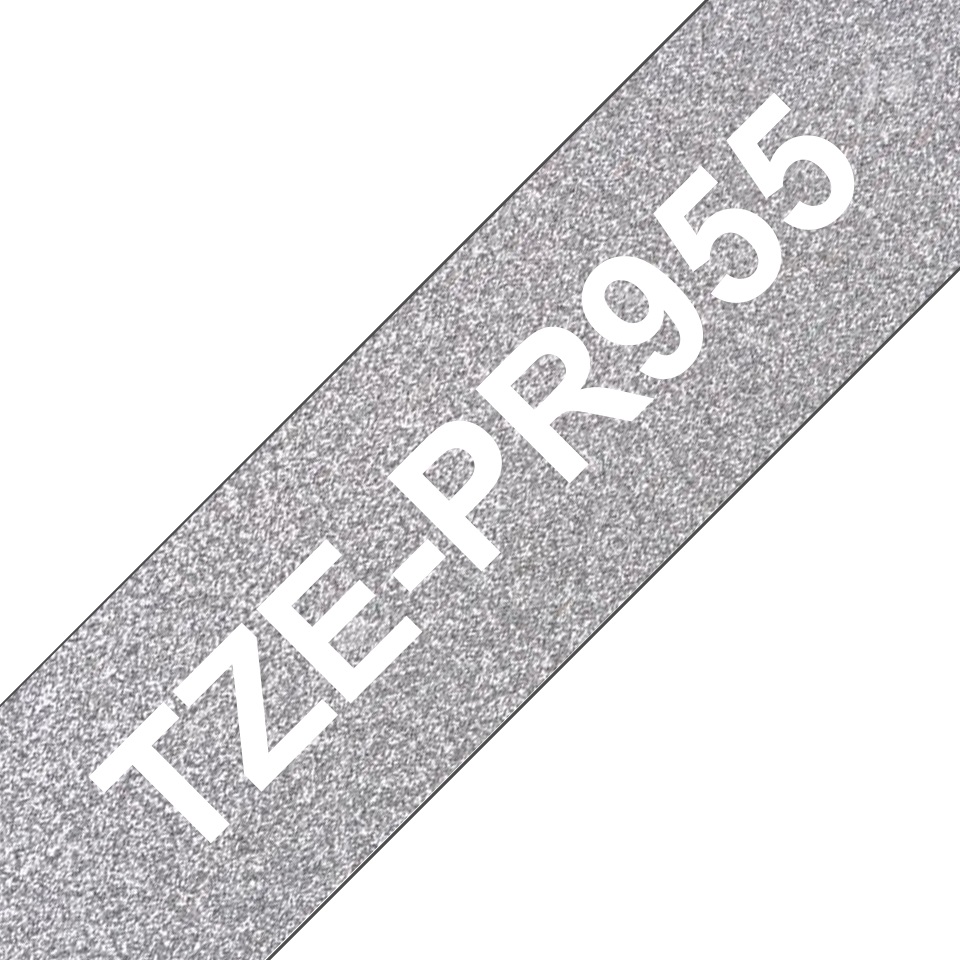 TZE-PR955 strieborná / biela (24mm) 