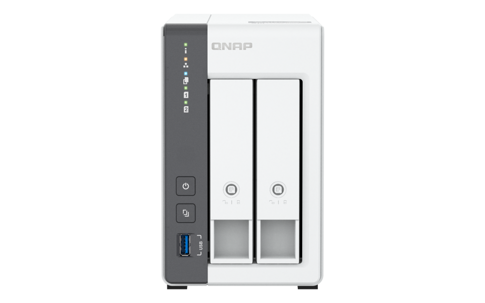 QNAP TS-216G (4core 2, 0 GHz + NPU, 4 GB RAM, 2x SATA, 1x GbE, 1x 2, 5 GbE, 2x USB 2.0, 1x USB 3.2)