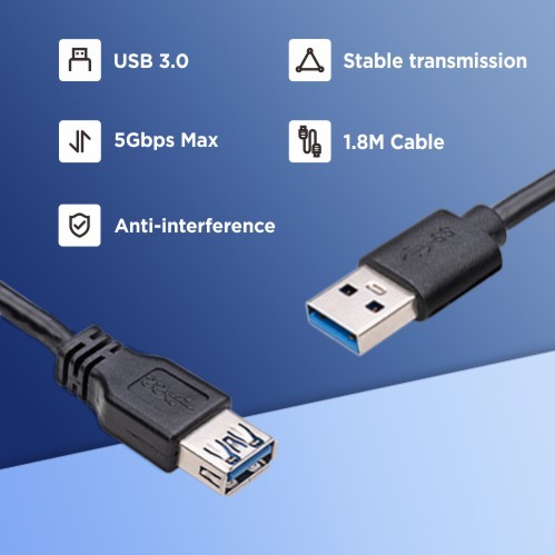 Rozširovací kit XMA-09U 2 x USB 3.0 dĺžka 1, 8m pre držiaky monitorov Brateck LDT62 