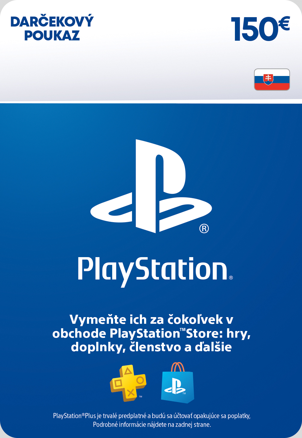 ESD SK - PS Store el. peněženka - 150 EUR