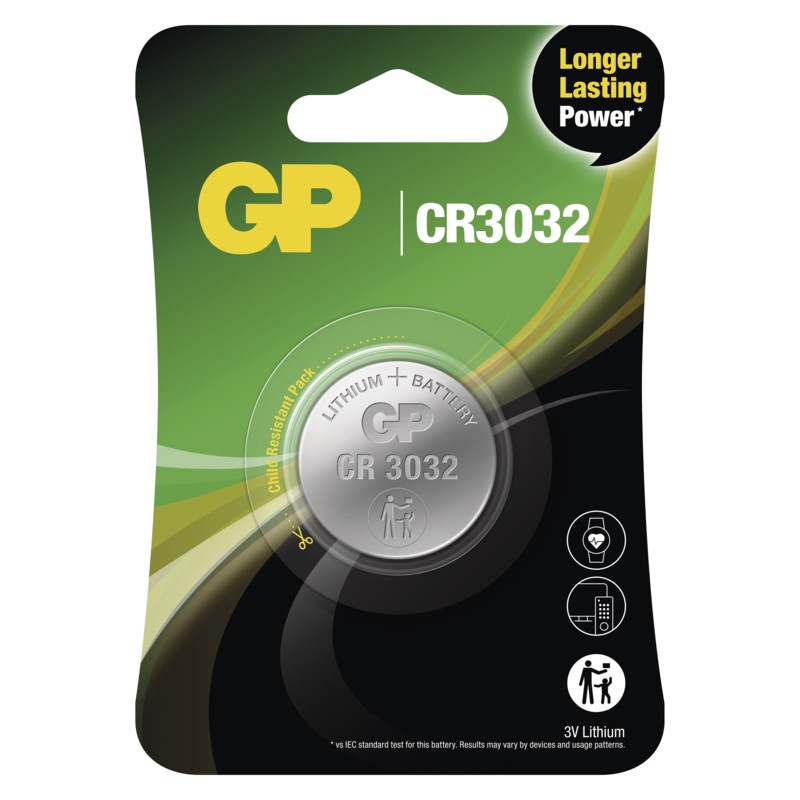 GP CR3032 Lítiová batéria - 1ks