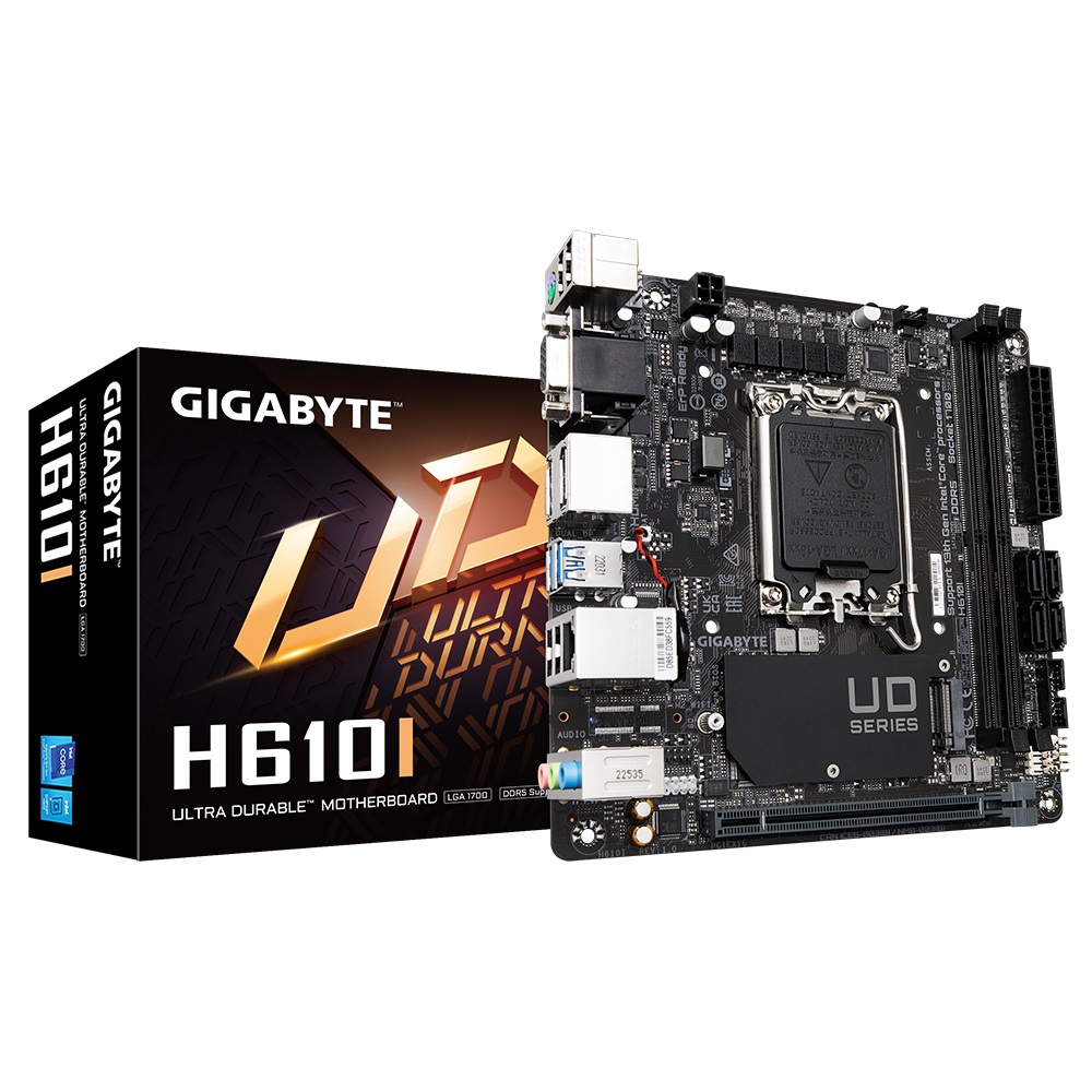 GIGABYTE H610I/ LGA 1700/ mITX 