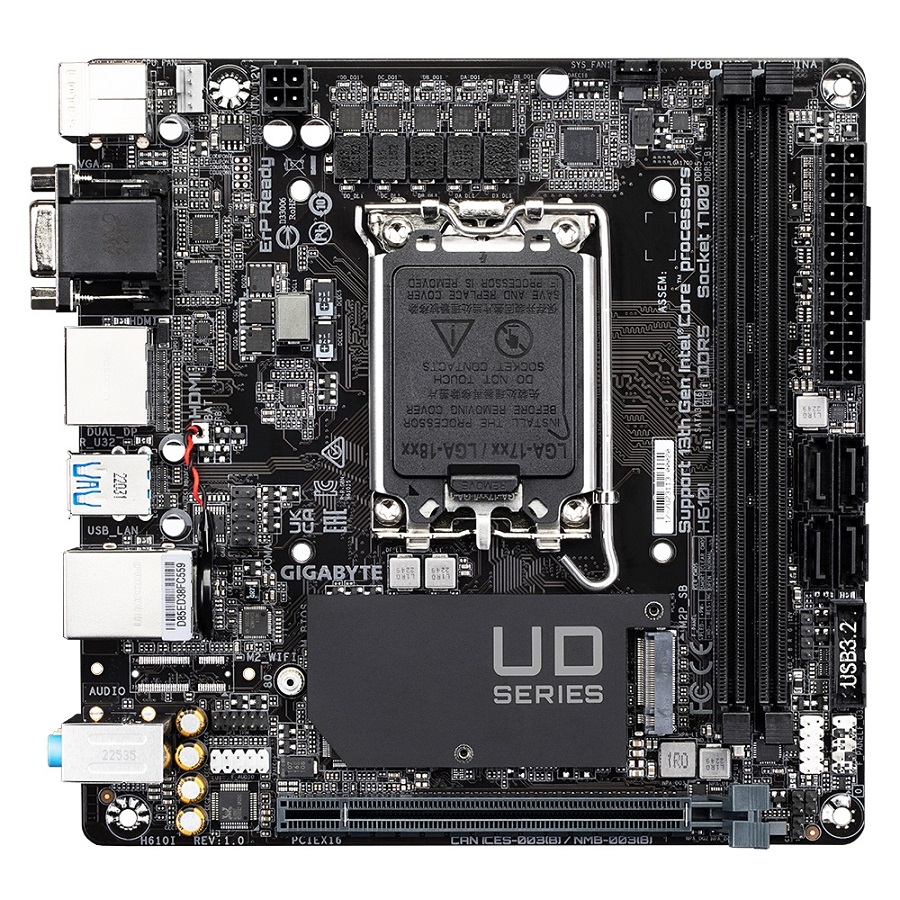 GIGABYTE H610I/ LGA 1700/ mITX