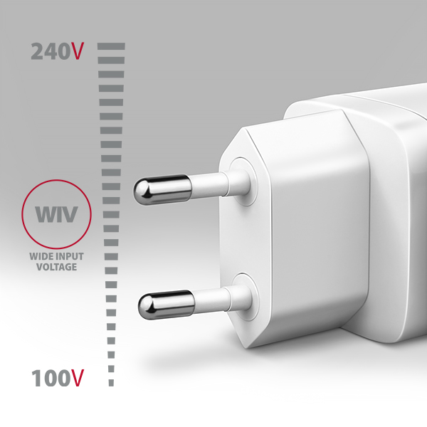 AXAGON ACU-PD20W, nabíjačka do siete 20W, 1x port USB-C, PD3.0/ PPS/ QC4+/ AFC/ Apple, biela 