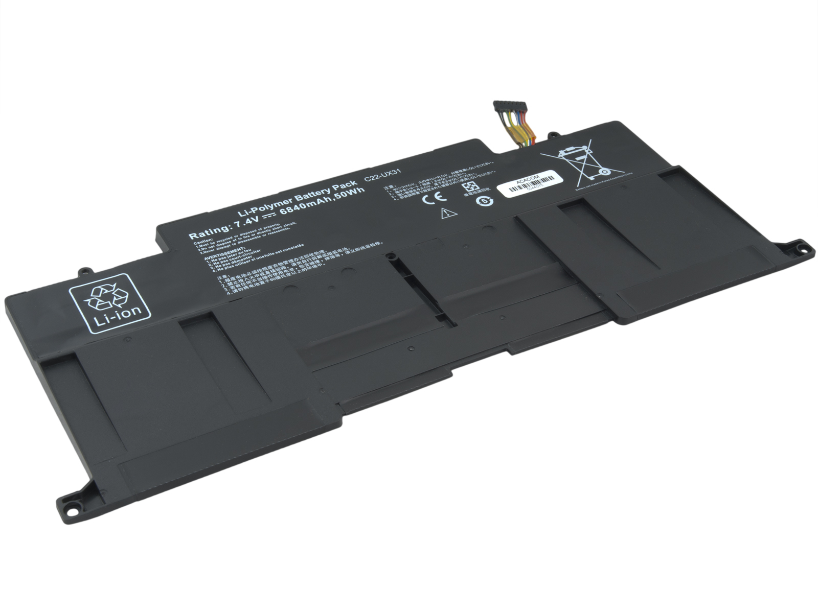 Batéria AVACOM pre Asus Zenbook UX31 Li-Pol 7, 4 V 6800mAh 50Wh