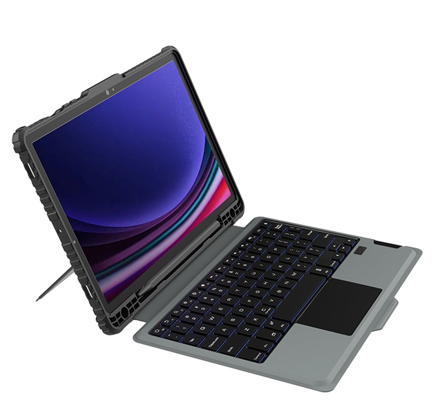 Nillkin Bumper Combo Keyboard Case (Backlit Version) pre Samsung Tab S9 Black 