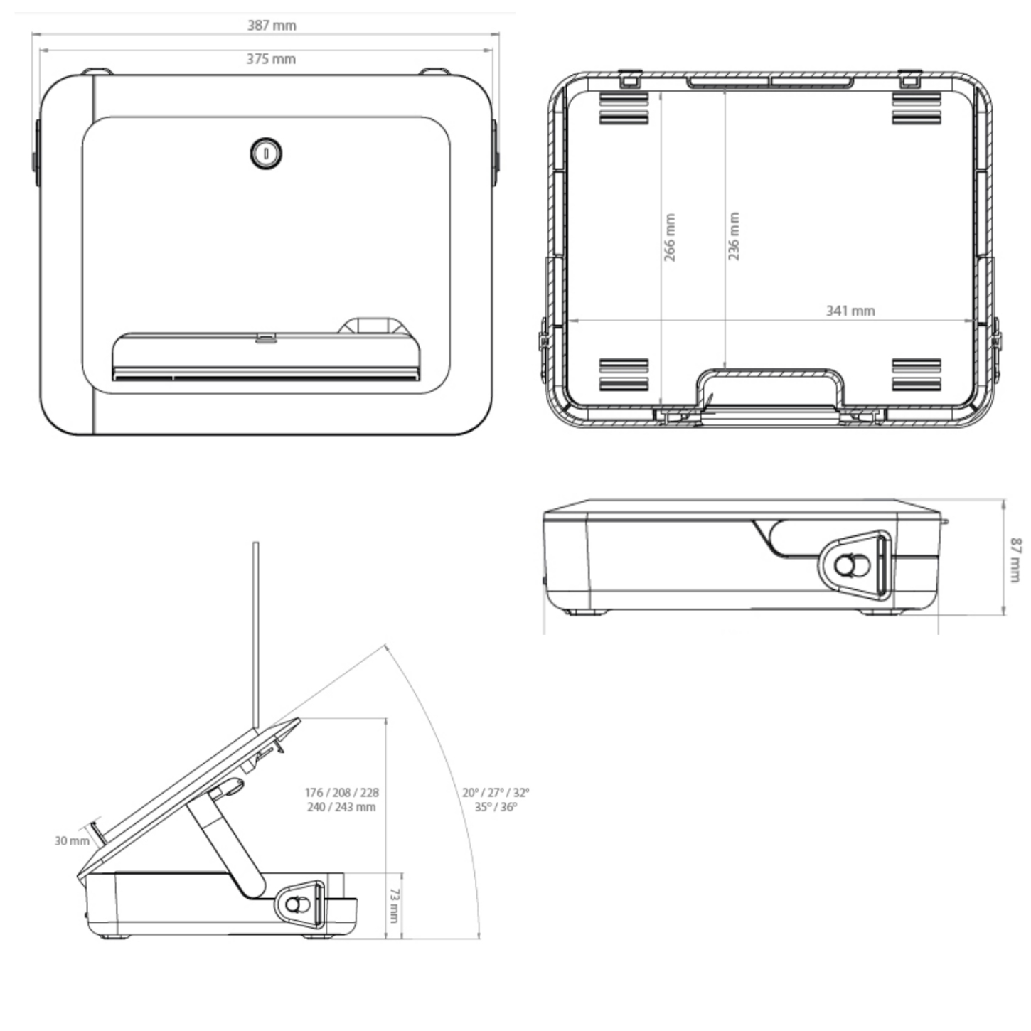 Kufrík a podložka pod notebook Fellowes BREYTA čierny 