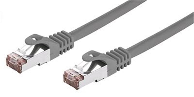 Kábel C-TECH patchcord Cat6, FTP, sivý, 15m