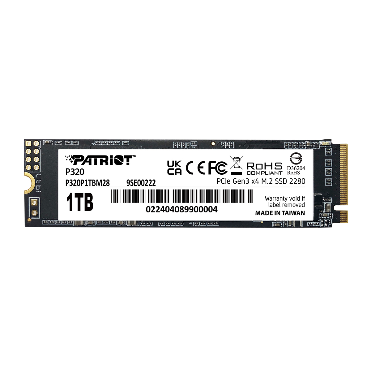 PATRIOT P320/ 1TB/ SSD/ M.2 NVMe/ 5R