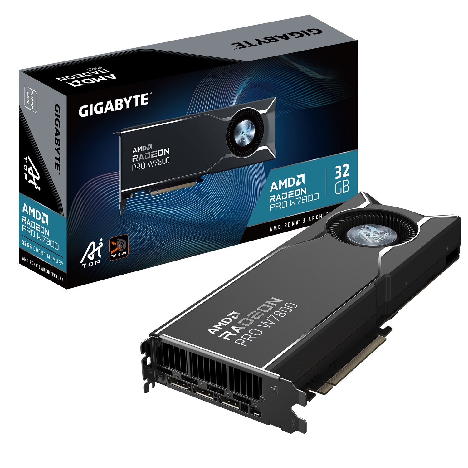 GIGABYTE Radeon PRO W7800 AI TOP 32GB GDDR6 