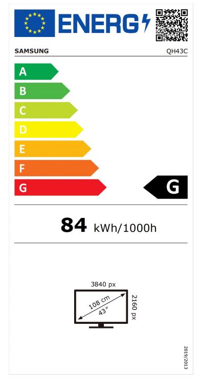 43" LED Samsung QH43C - UHD, 700cd, MI, 24/ 7 