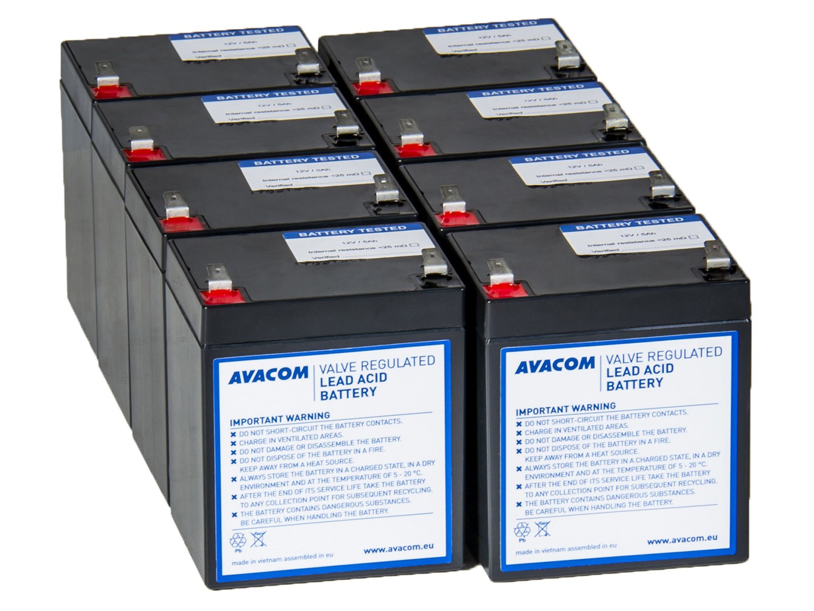 AVACOM RBC155 - kit na renováciu batérie (8ks batérií)