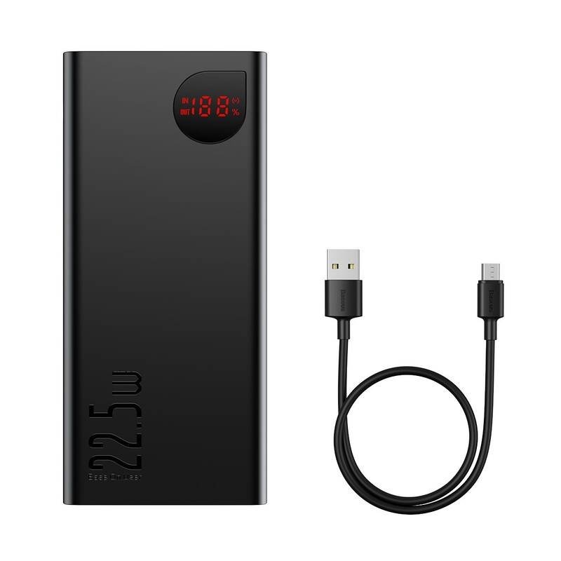 Baseus Adaman Digital Display Powerbanka 40000mAh 22.5W Black 
