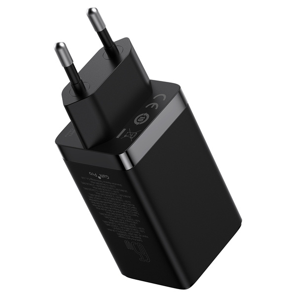 Baseus CCGP120201 GaN5 Pro Quick Nabíjačka USB-A + 2x USB-C 65W Black 