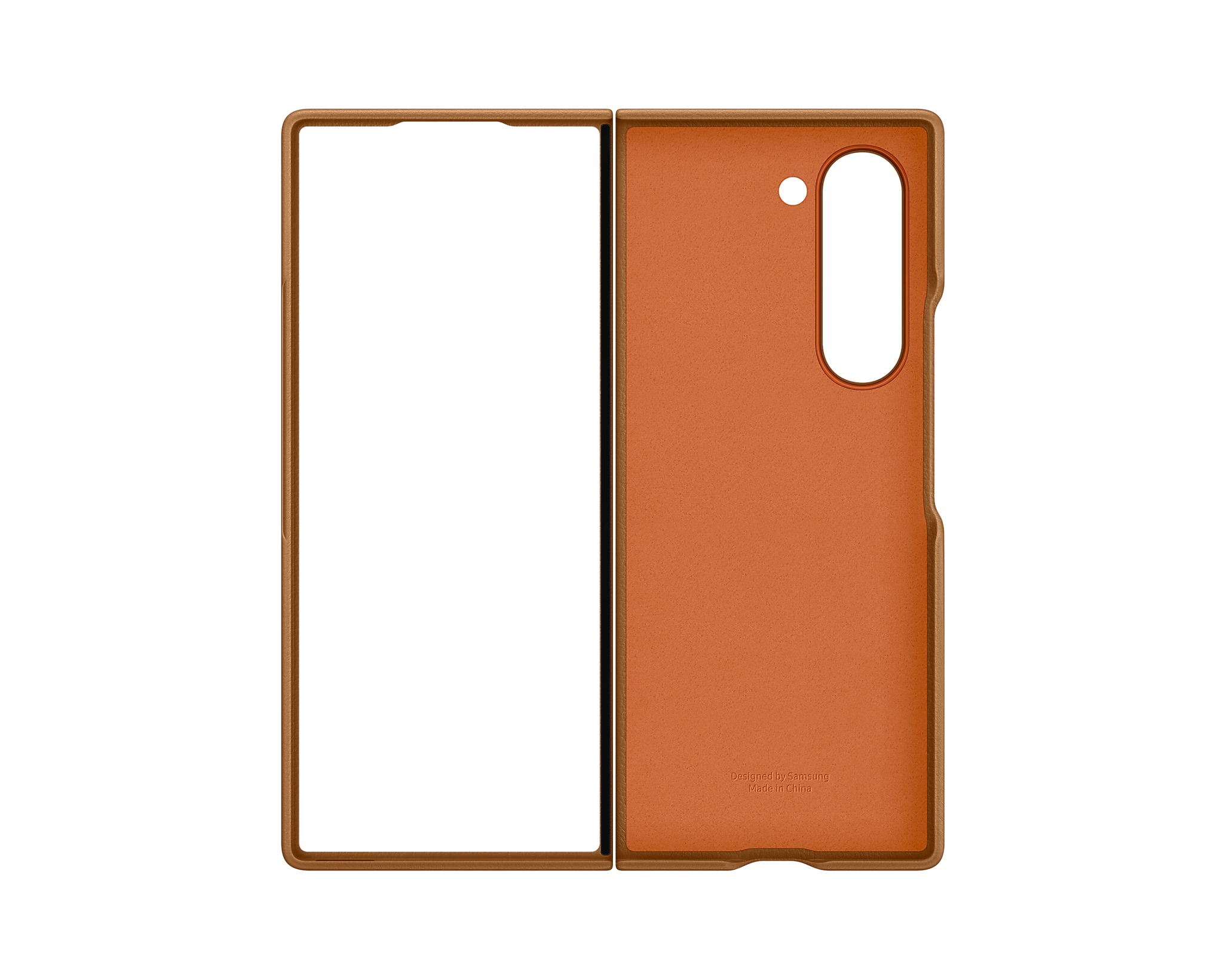 Samsung Ochranný kryt z vegánskej kože pre Fold 6 Brown