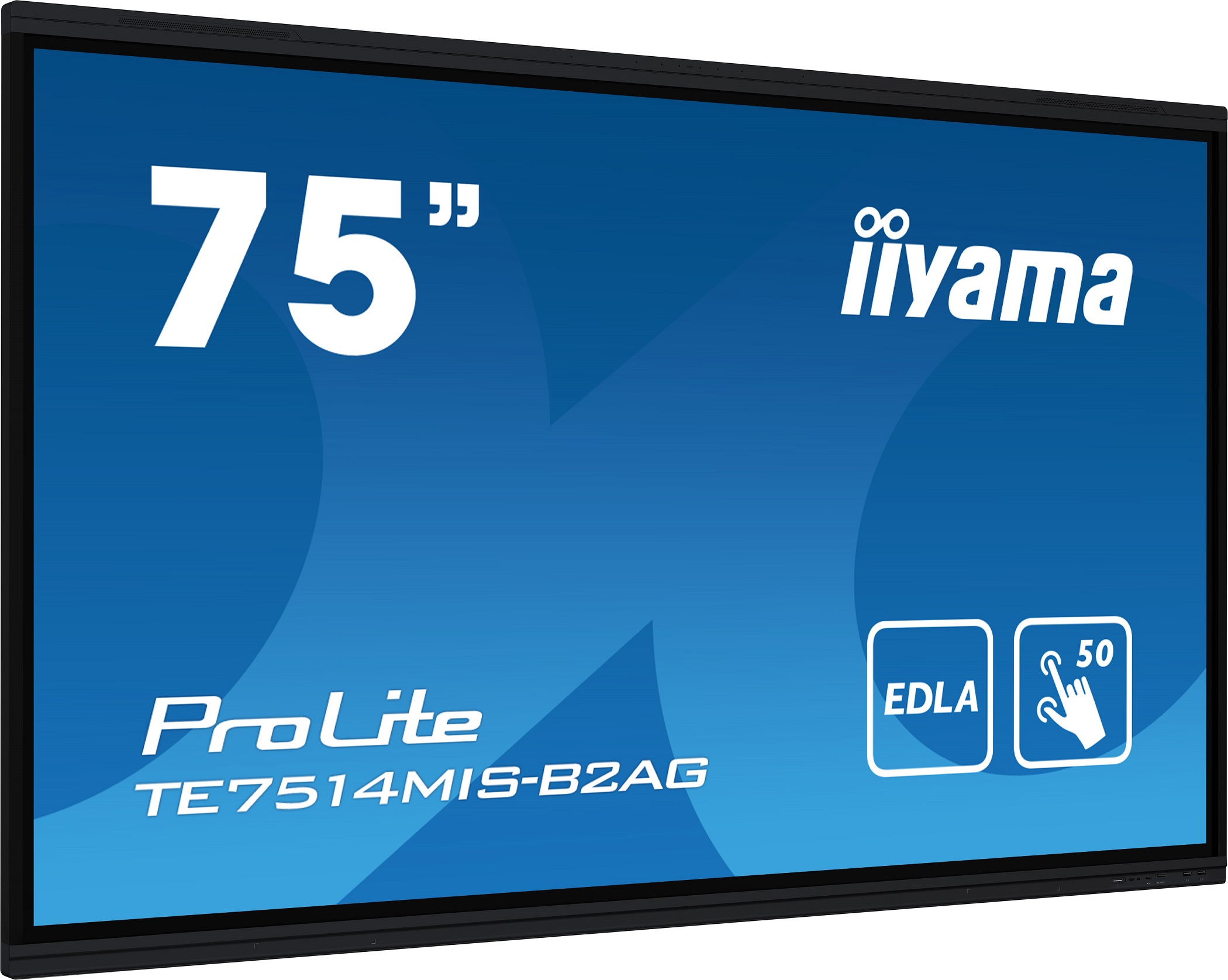 75" iiyama TE7514MIS-B2AG: IPS, 4K, USB-C, EDLÁ 