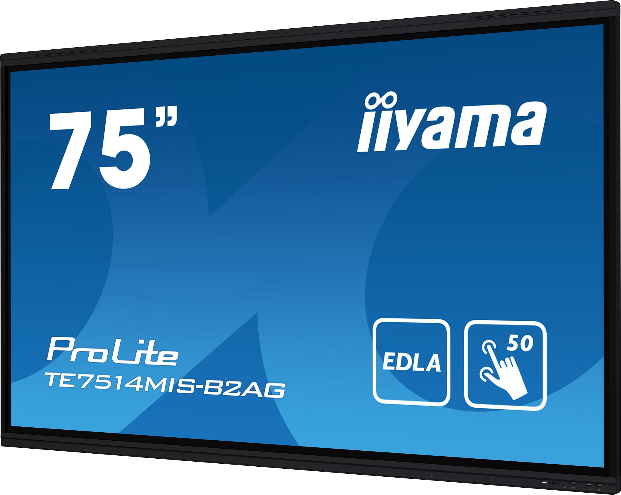 75" iiyama TE7514MIS-B2AG: IPS, 4K, USB-C, EDLÁ 