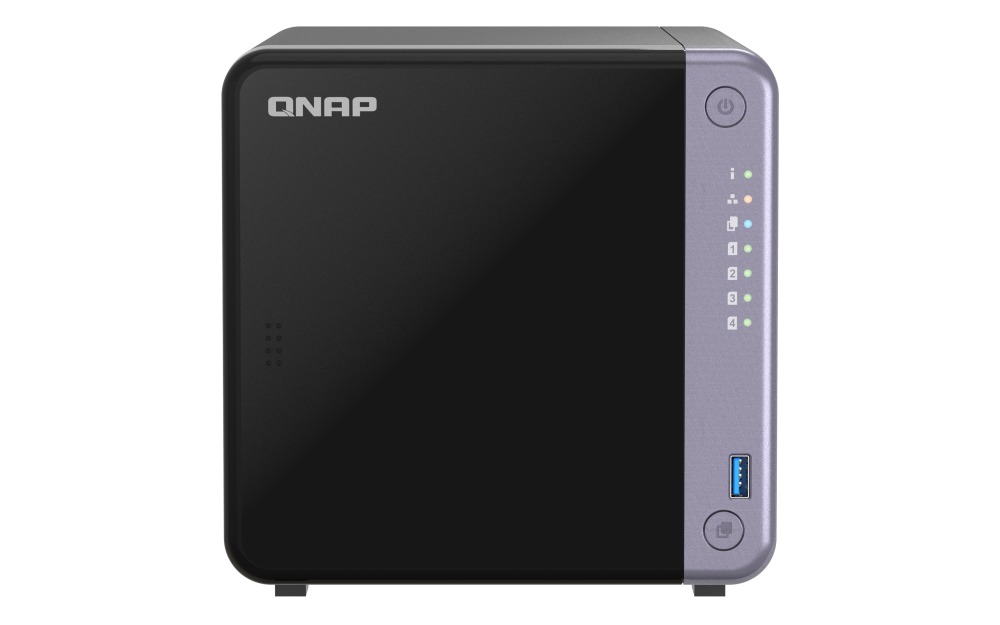 QNAP TS-432X-4G (4core 2GHz, 4GB RAM, 4x SATA, 1x PCIe slot, 2x 2, 5GbE, 1x 10GbE SFP+, 2x USB 3.2)