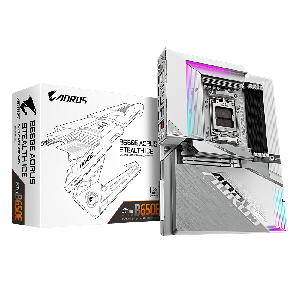 GIGABYTE B650E AORUS STEALTH ICE/ AM5/ ATX 