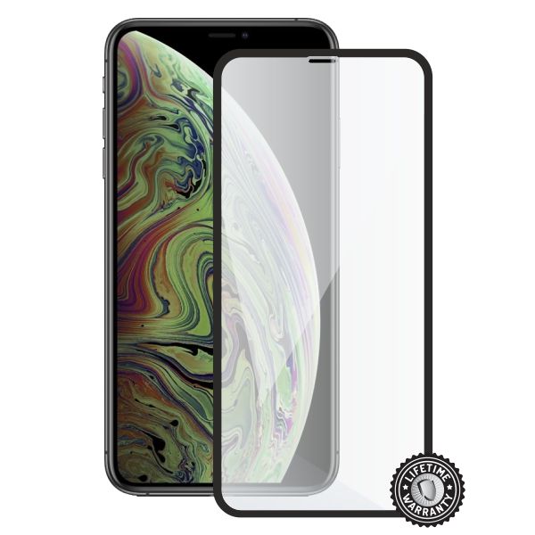 Screenshield APPLE iPhone Xs Max Tempered Glass protection (full COVER black)