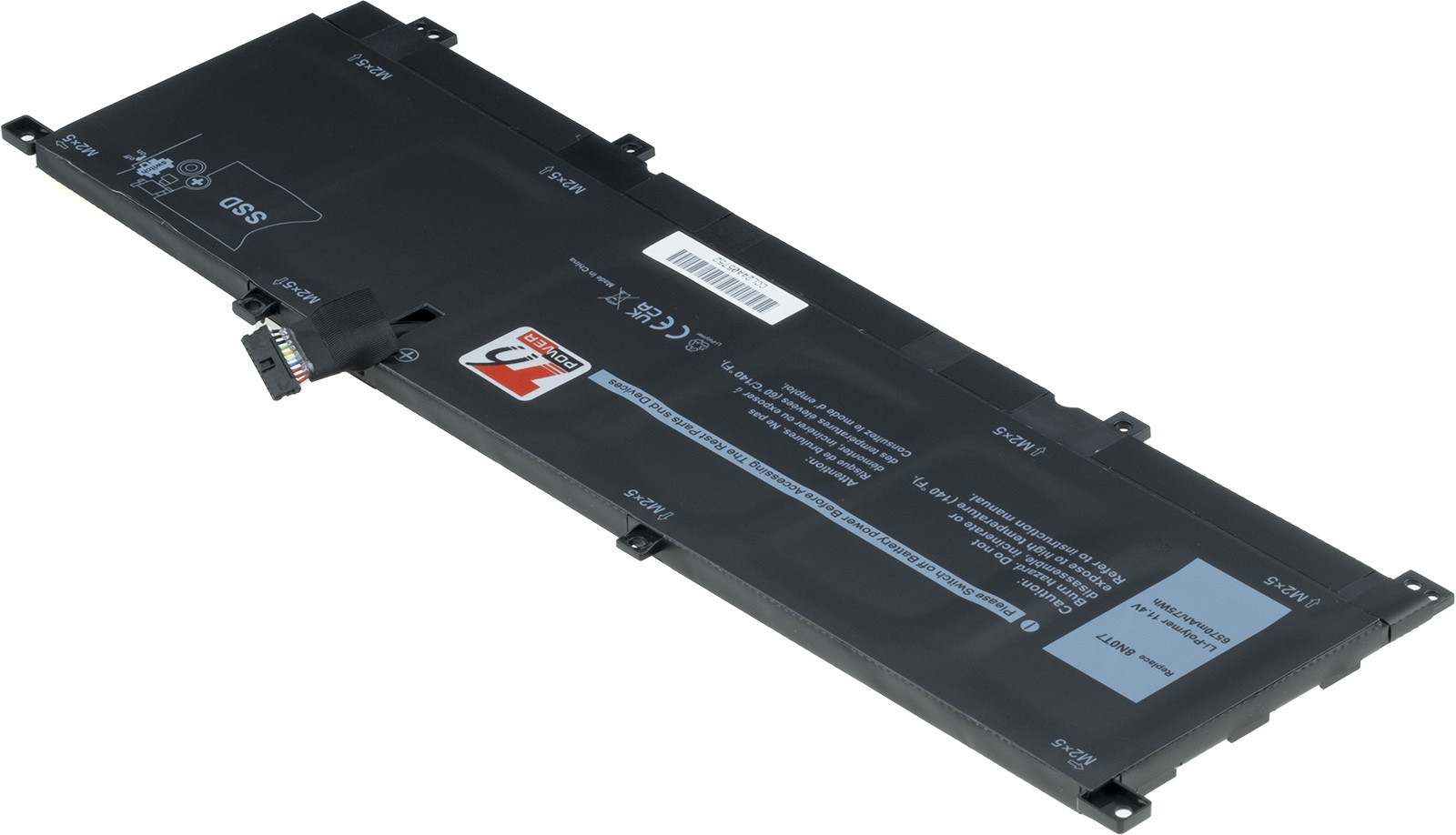 Batéria T6 Power Dell XPS 15 9575, Dell Precision 5530 2in1, 6500mAh, 75Wh, 6cell, Li-pol 