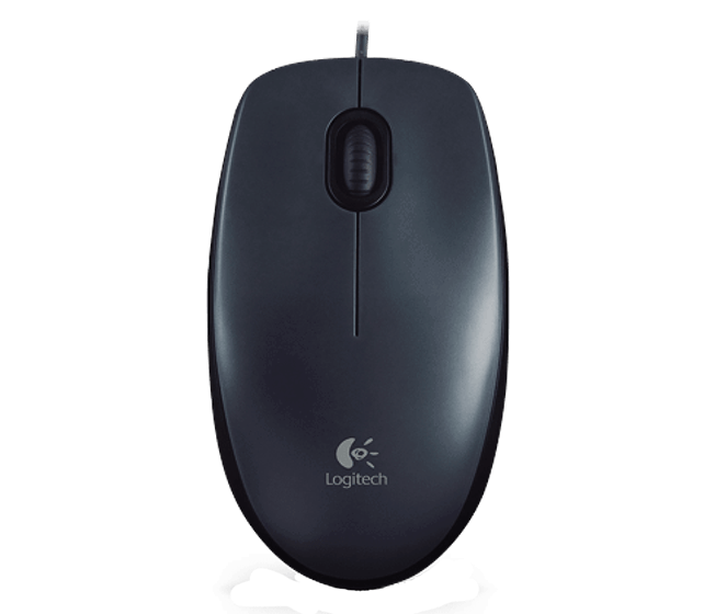 Logitech M90/ Kancelárska/ Optická/ 1 000 DPI/ Drôtová USB/ Čierna 