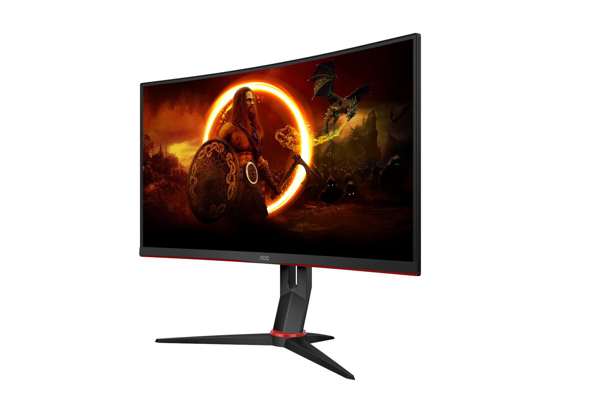 AOC Gaming/ C27G2Z3/ BK/ 27"/ VA/ FHD/ 280Hz/ 0, 5ms/ Blck-Red/ 3R 