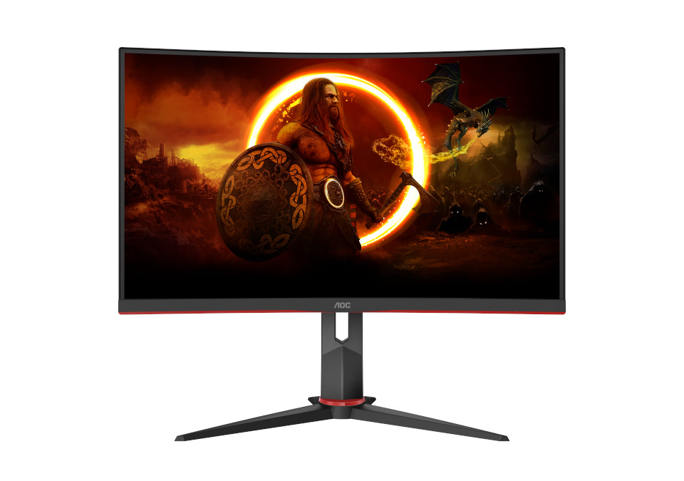 AOC Gaming/ C27G2Z3/ BK/ 27"/ VA/ FHD/ 280Hz/ 0, 5ms/ Blck-Red/ 3R 