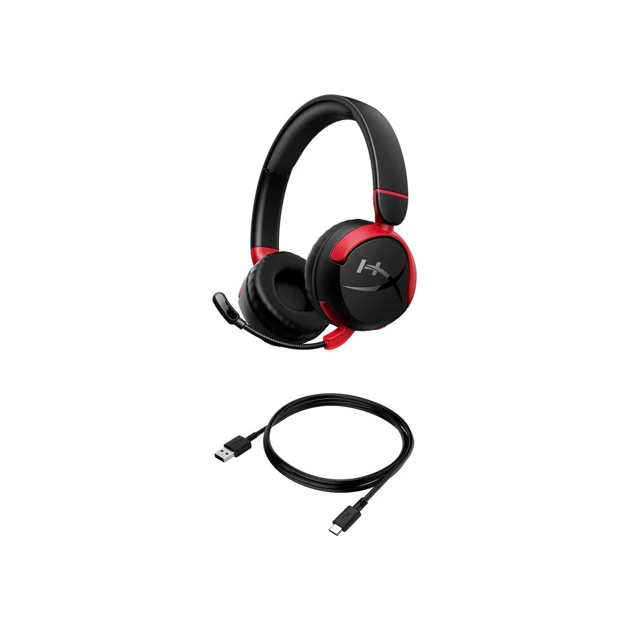 HP HyperX Cloud Mini/ BT/ Bezdrôt/ Čierna-červená 