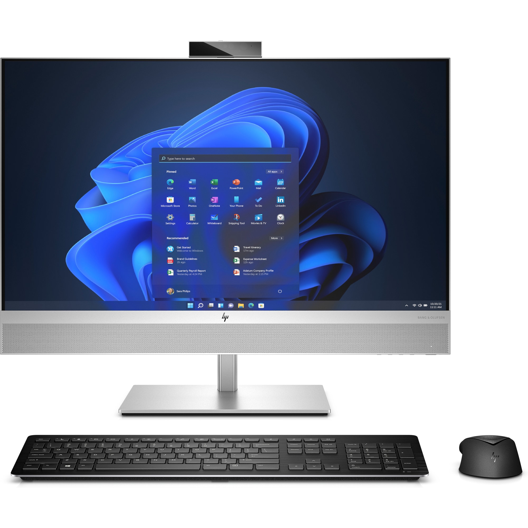 HP EliteOne 870 G9 AiO 27 T QHD, i7-14700, Intel HD, 1x32 GB DDR5, SSD 1 TB M.2 NVMe TLC, Win11P64,  3-3-3