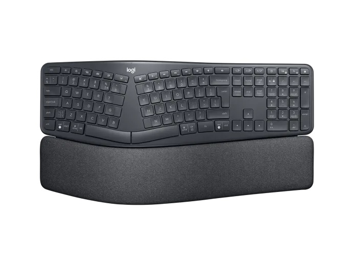 Logitech ERGO K860 for Business/ Bezdrôtová USB + Bluetooth/ US layout/ Čierna