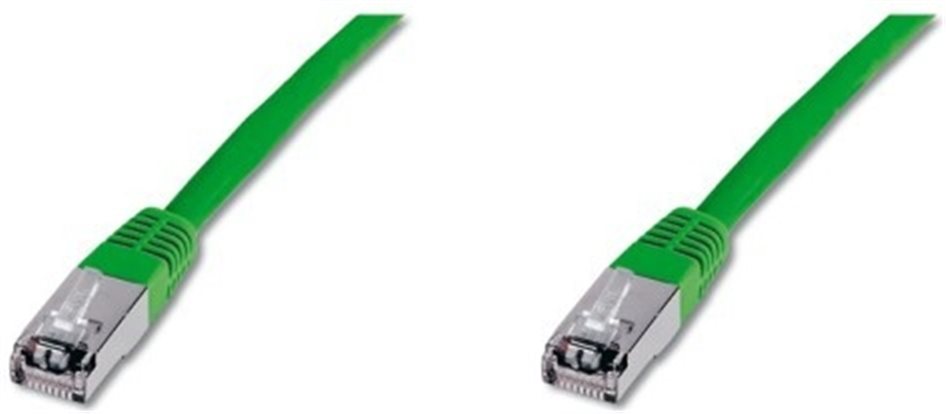 Patchkábel S/ FTP, Cat6, 2xRJ45, 10m zelený