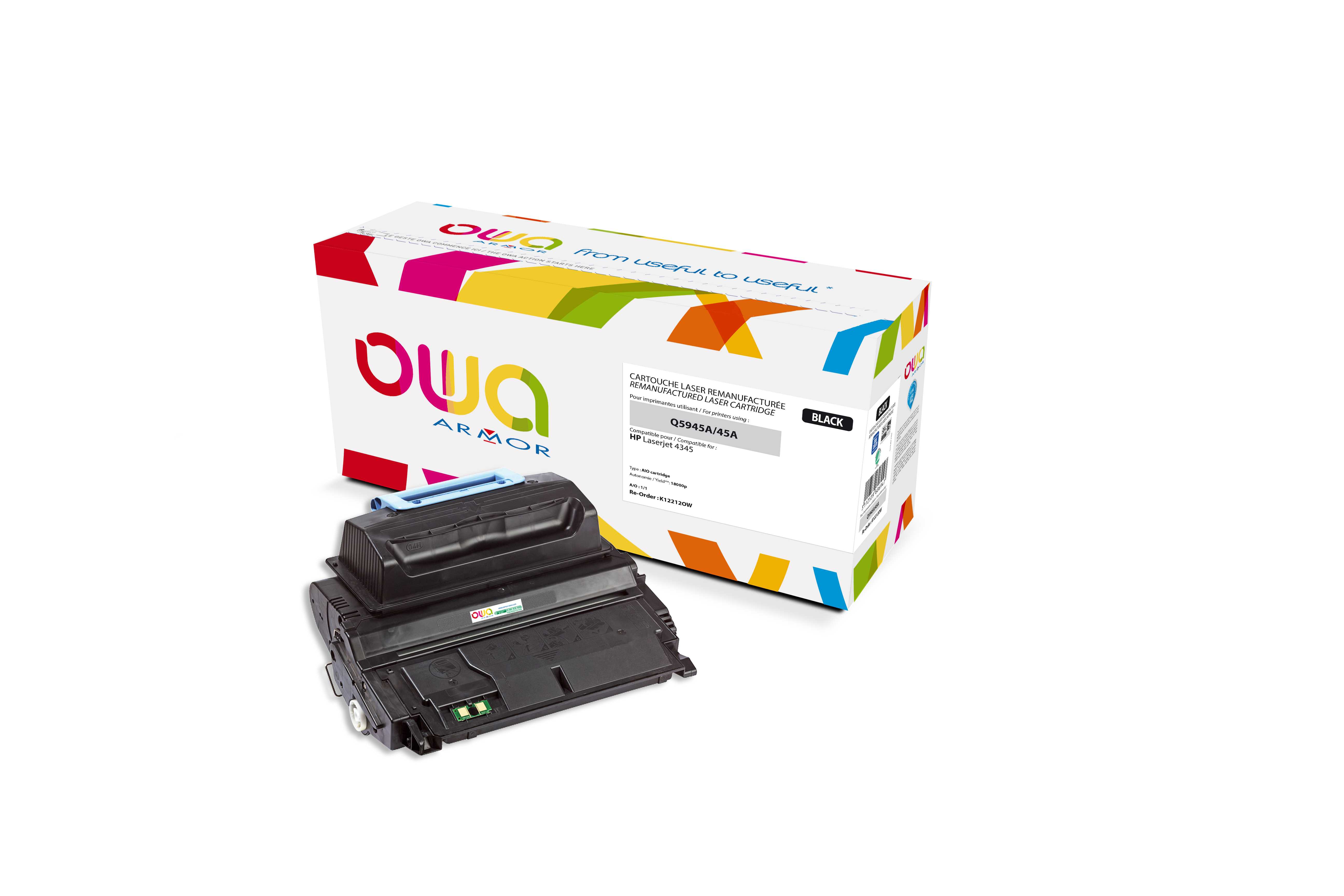 OWA Armor toner kompatibilný s HP Q5945A, 18000st, čierna/ black