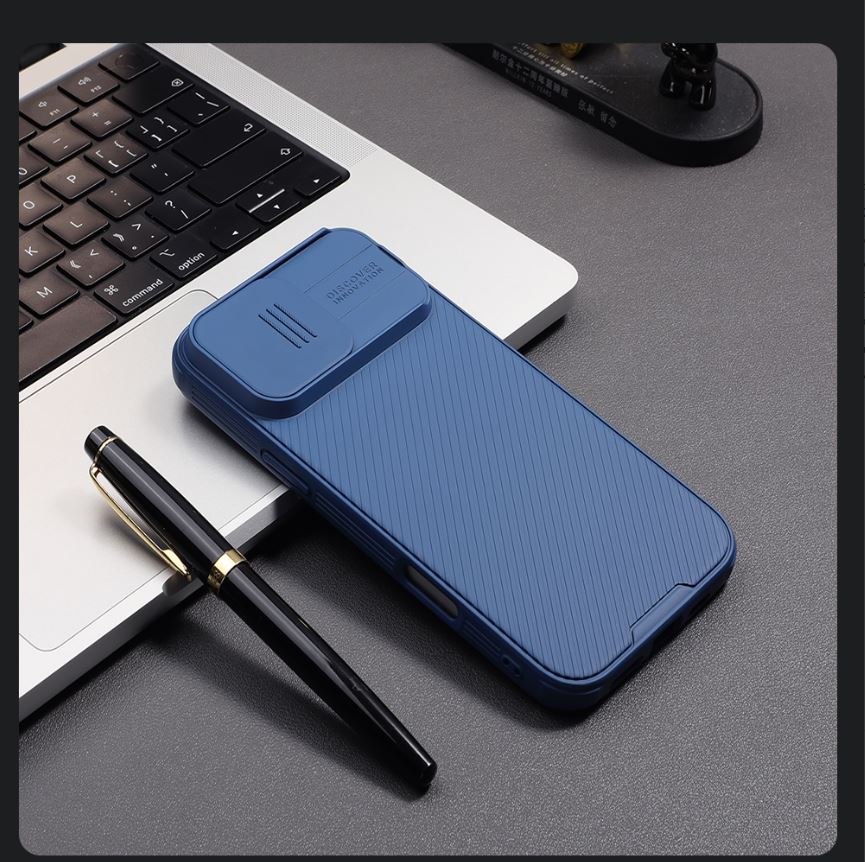 Nillkin CamShield PRO Zadný Kryt pre Apple iPhone 16 Pro Max Blue 