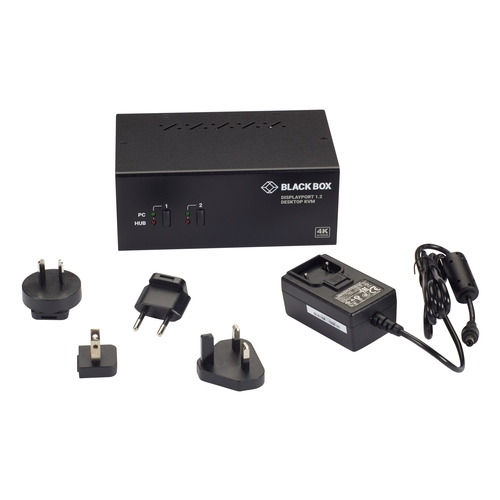 BlackBox KVM Switch - Dual-Monitor, DisplayPort 1.2, 4 K 60Hz