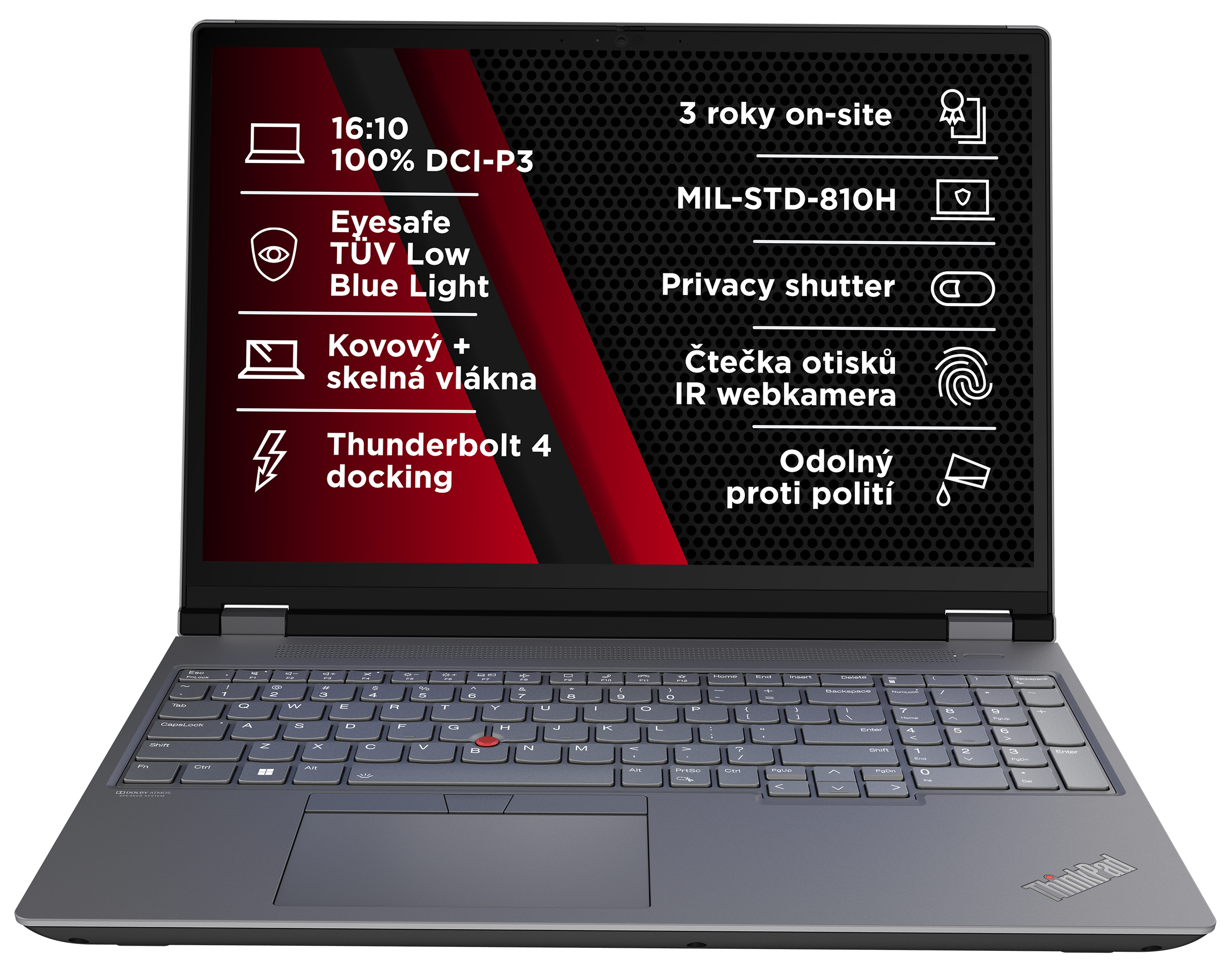 Lenovo TP P16 G2, i7-14700HX, 16.0˝ 2560x1600 WQXGA, RTX 2000 Ada/8GB, 32GB, SSD 1TB, W11Pro, 500N, matný, 3y PS