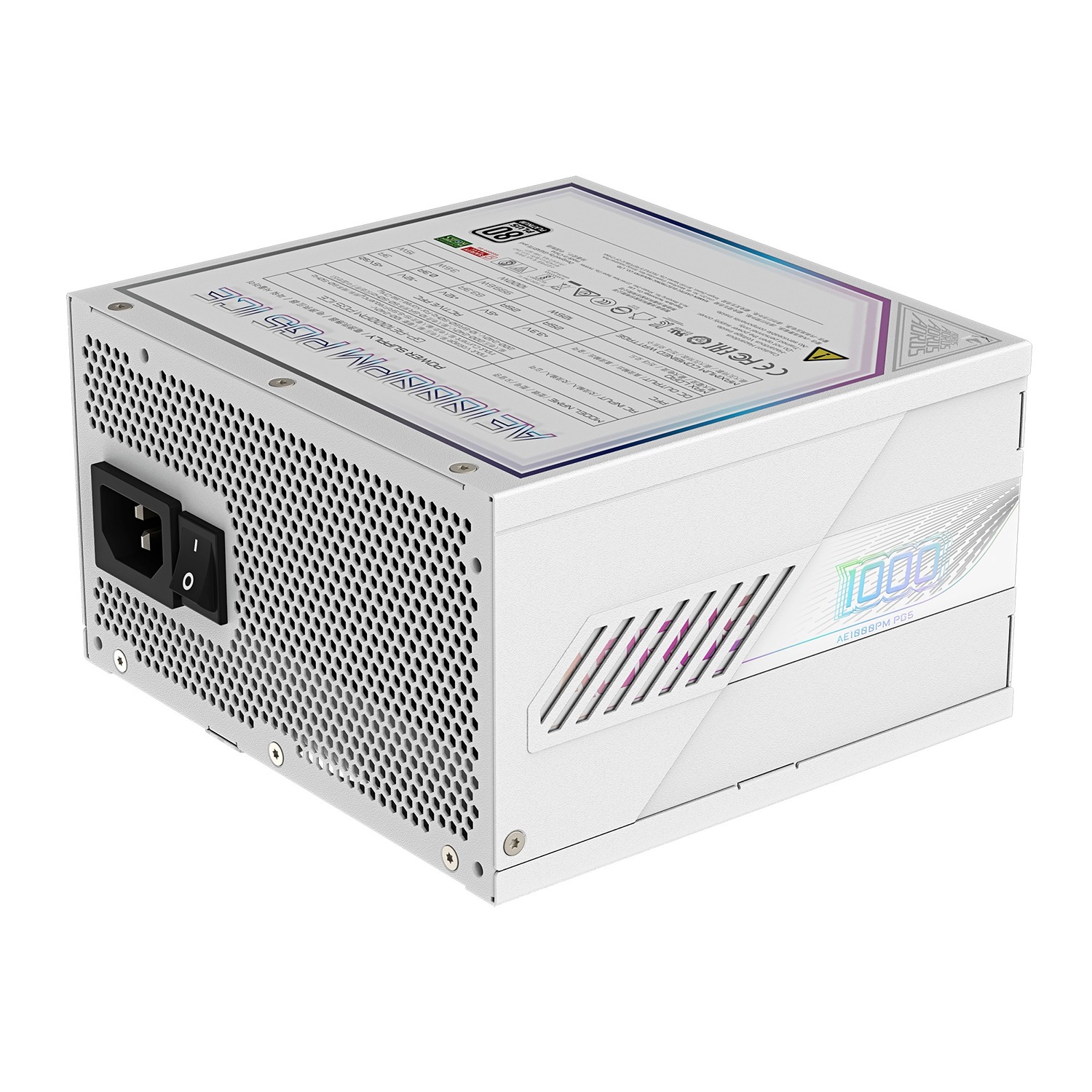 GIGABYTE zdroj 1000W 80PLUS Platinum Modular white 