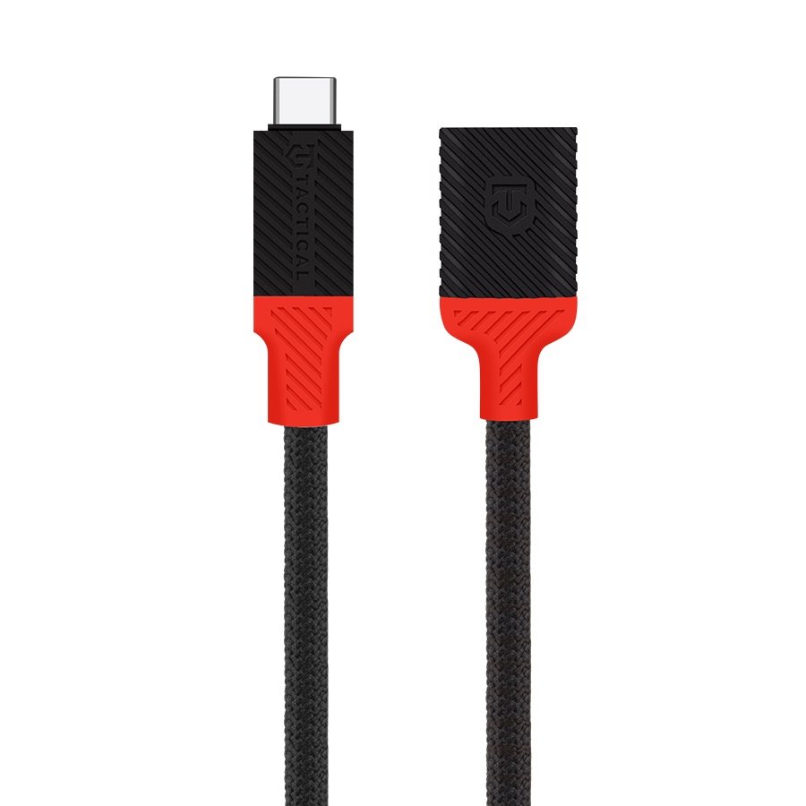 Tactical Pin4Fun adaptér USB-C/ Lightning 0, 1m Black/ Red