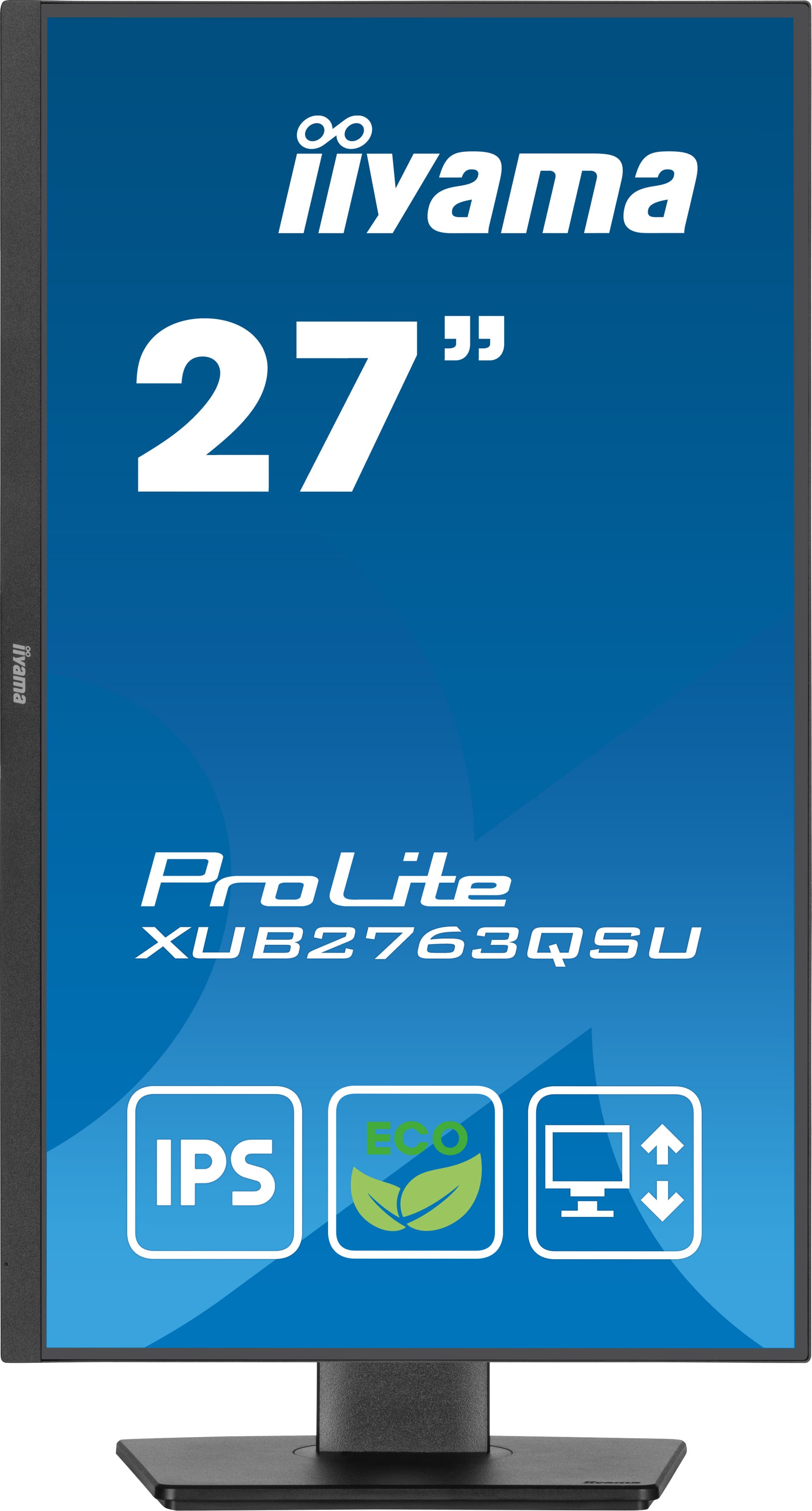 iiyama ProLite/ XUB2763QSU-B1/ 27"/ IPS/ QHD/ 100Hz/ 2ms/ Black/ 3R 