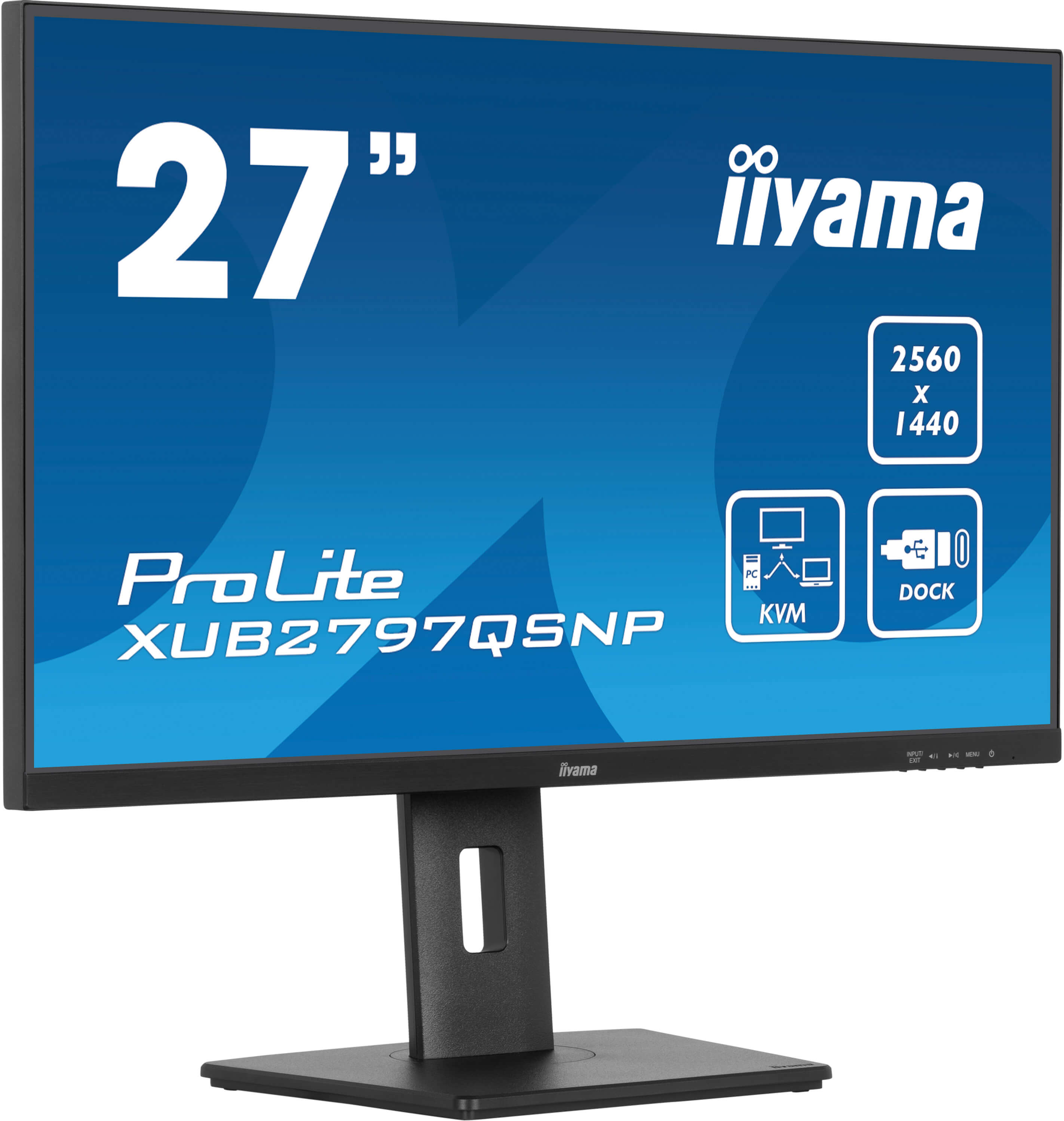 iiyama ProLite/ XUB2797QSNP-B1/ 27"/ IPS/ QHD/ 100Hz/ 1ms/ Black/ 3R 