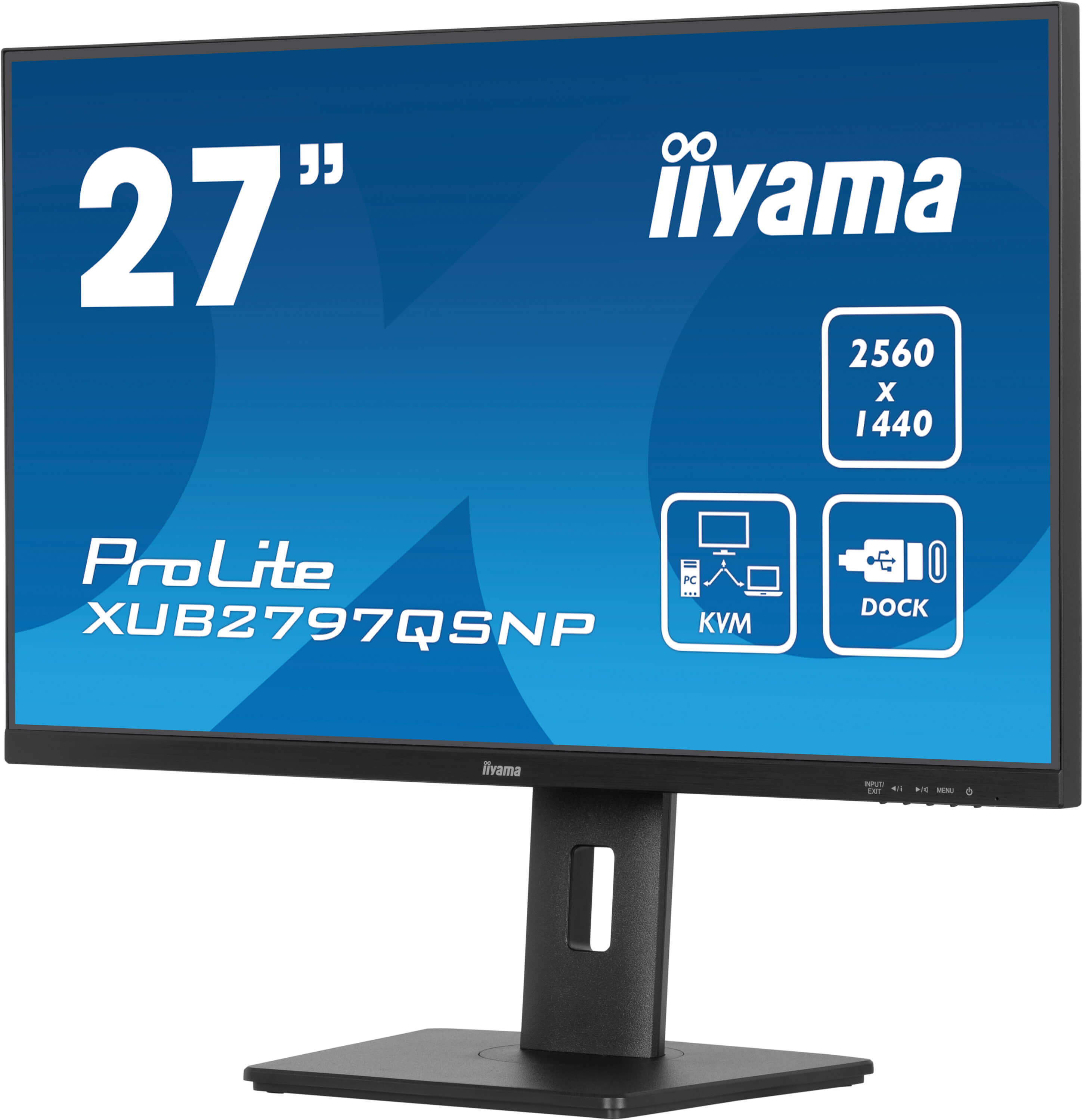 27" iiyama XUB2797QSNP-B1: IPS, QHD, USB-C, KVM 