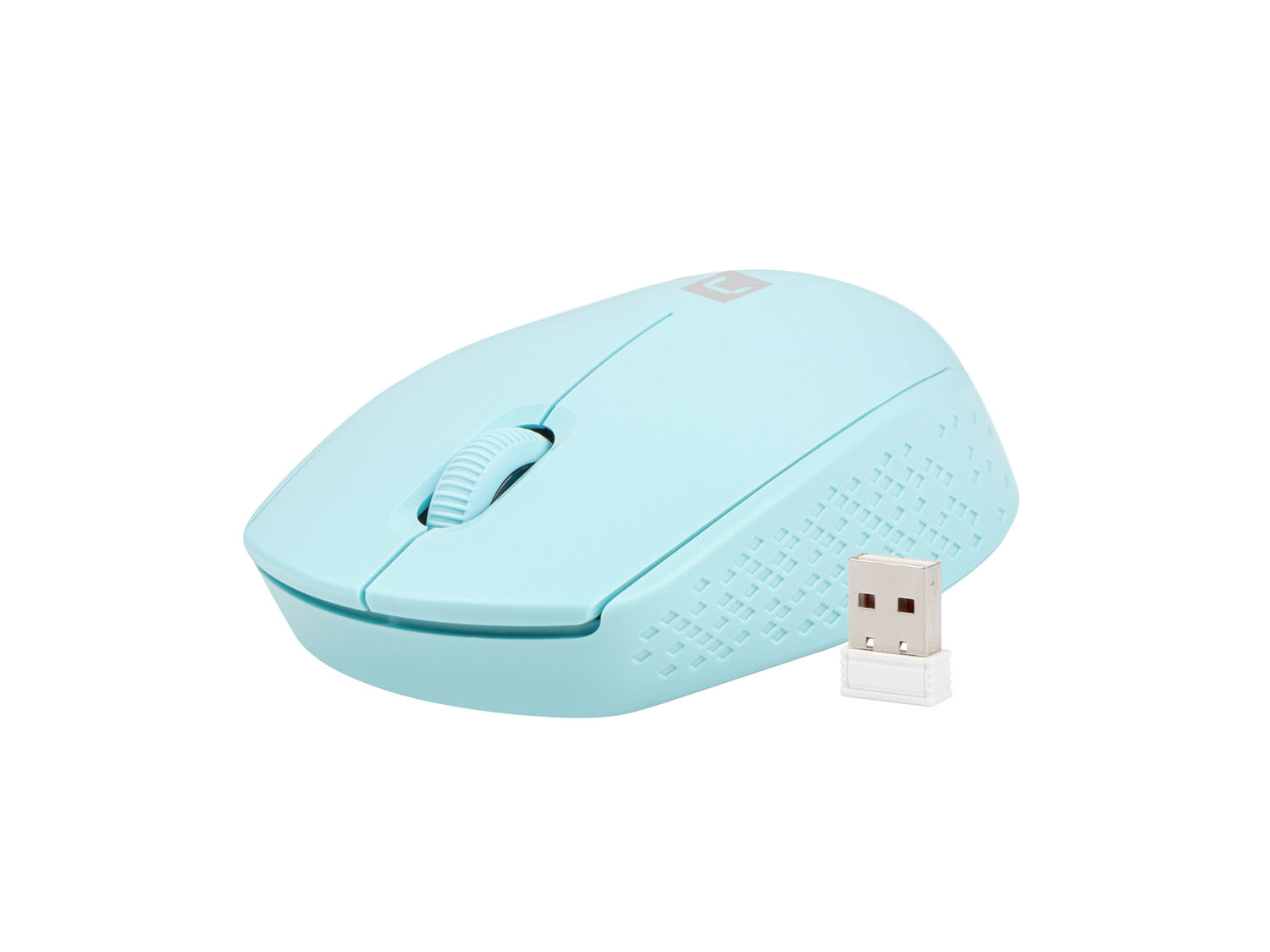 Myš Natec STORK + podložka ZADARMO/ Kancelárska/ Optická/ 1 600 DPI/ Bezdrôtová USB/ Modrá 