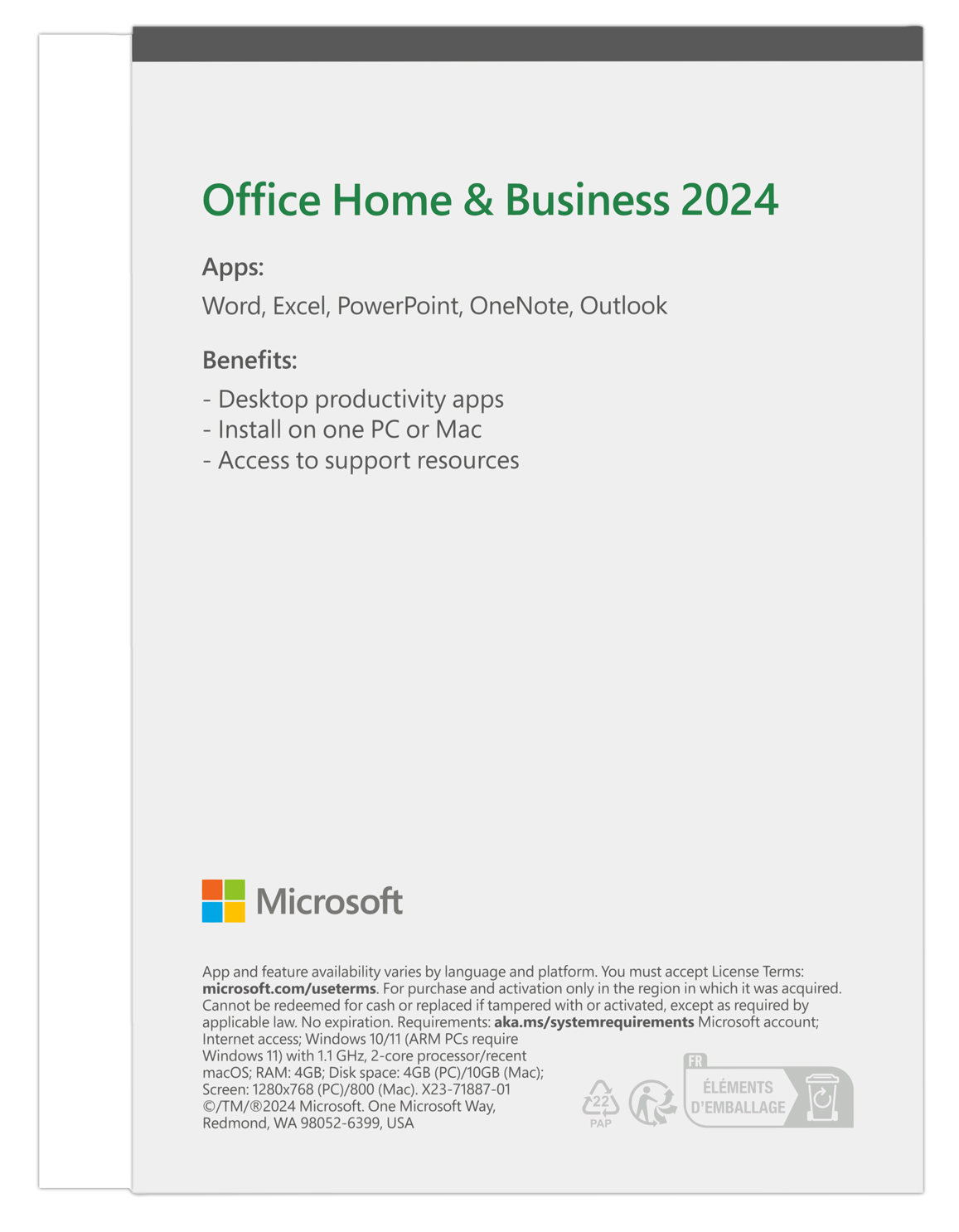 Microsoft Office 2024 pre domácnosti a podnikateľov Eng 