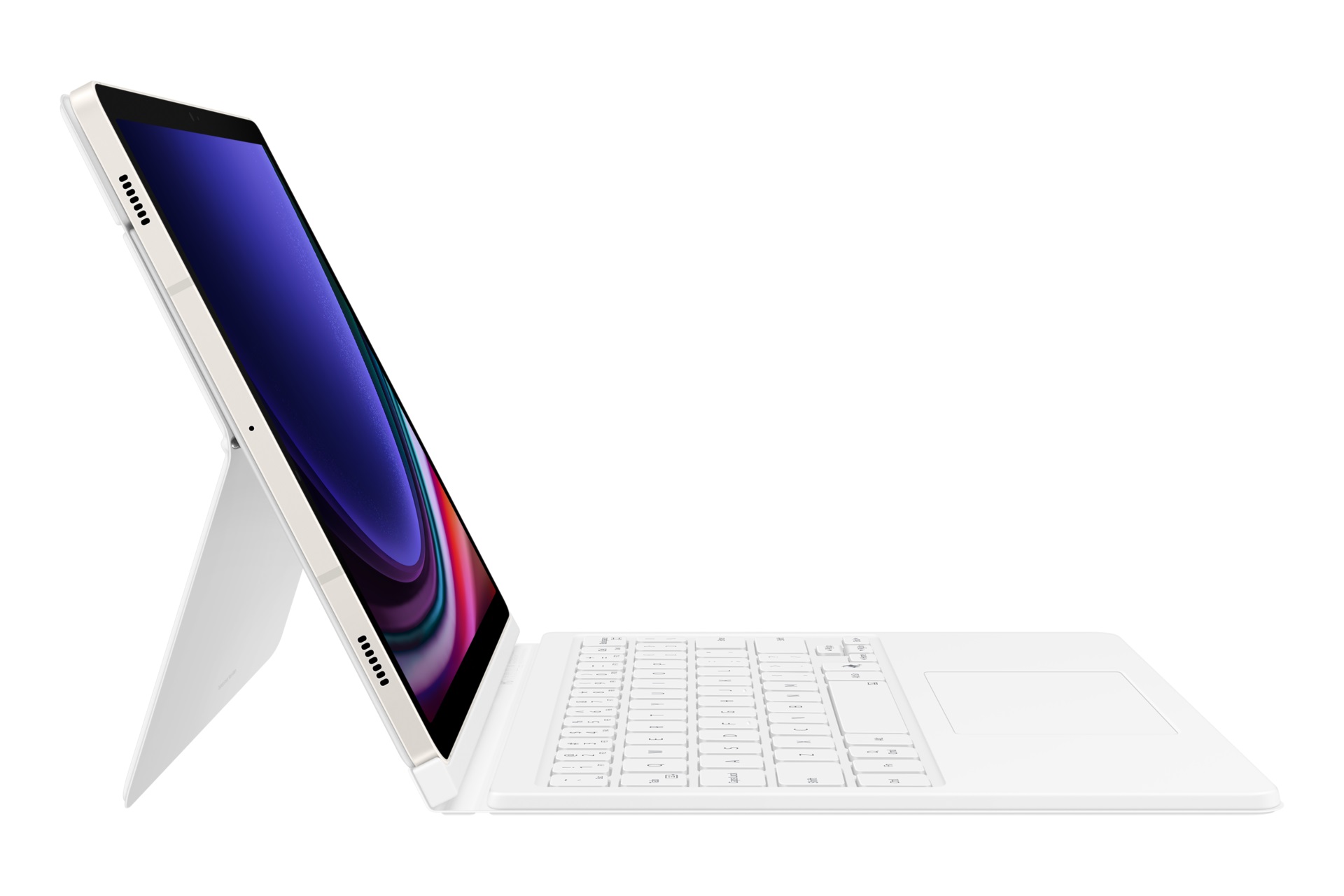 Samsung Ochranný kryt s klávesnicou a touchpadom pre Tab S9/ S9 FE White 