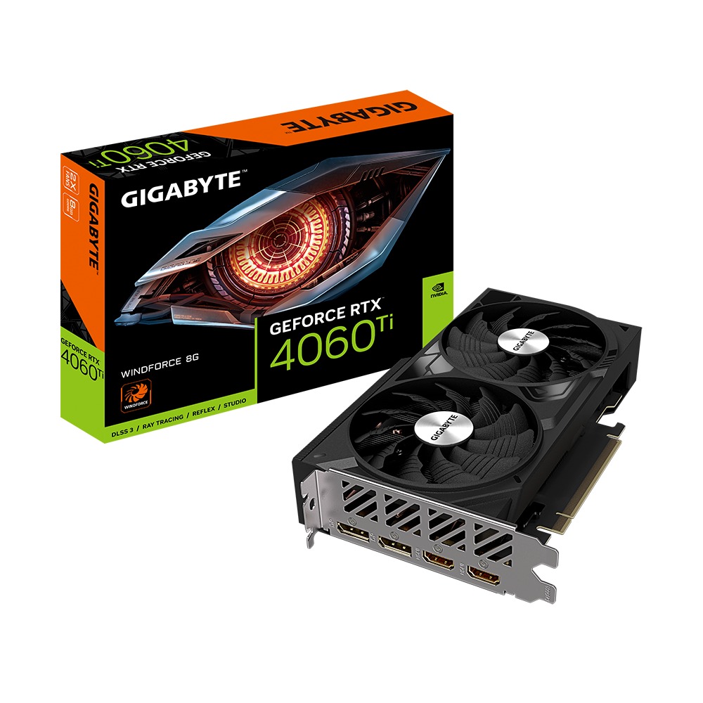 GIGABYTE GeForce RTX 4060 Ti WINDFORCE 8GB GDDR6 