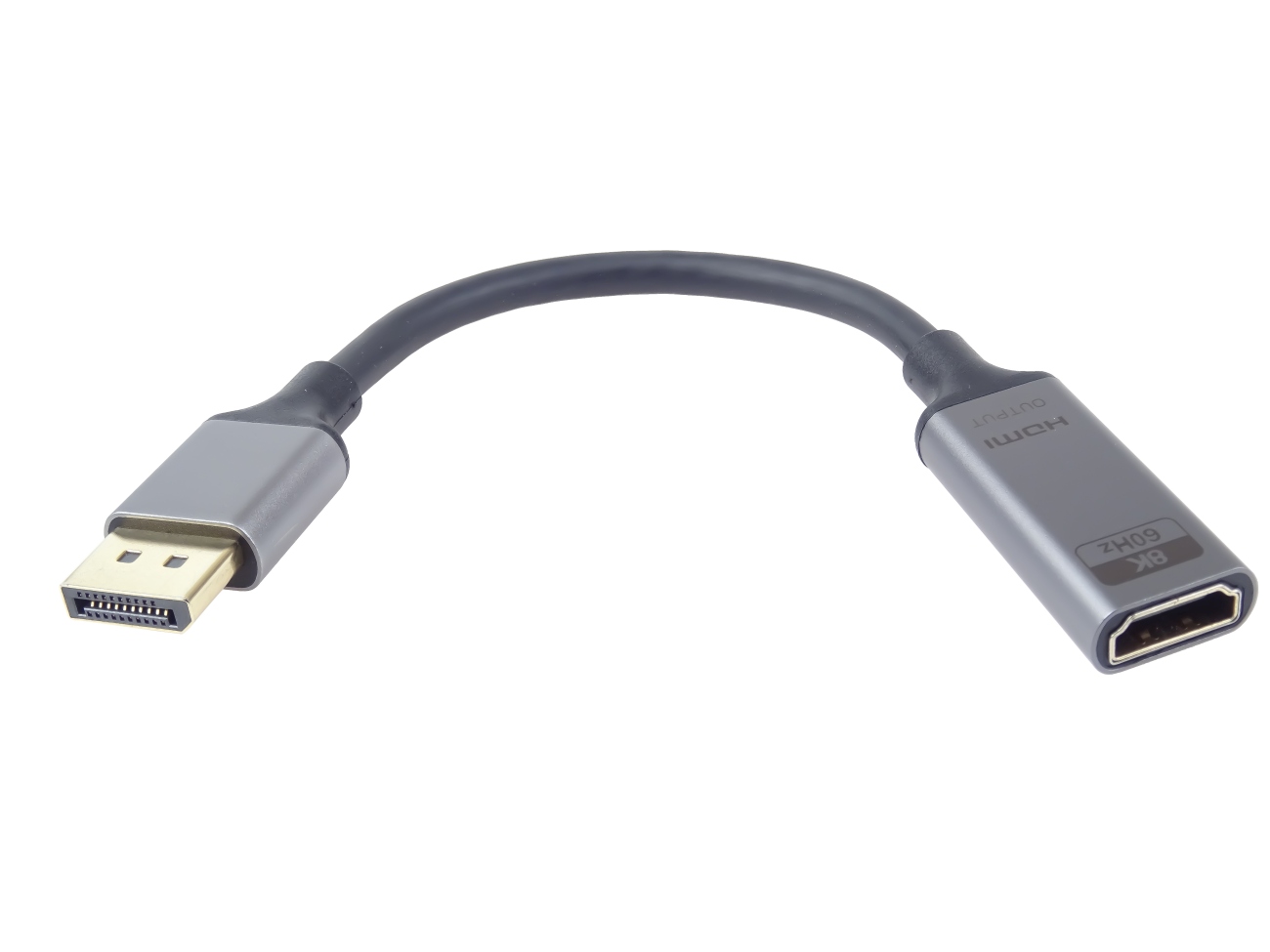 PremiumCord adaptér DisplayPort - HDMI,  8K@60Hz,  4K@144Hz Male/ Female,  20cm 